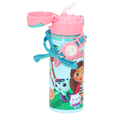 CANTIL COM PALHINHA 600ml C/ ALÇA GABBY'S DOLLHOUSE