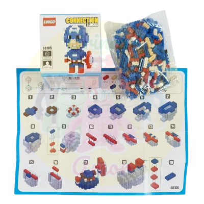 BLOCOS DE CONSTRUÇÃO CAPITÃO AMÉRICA 68105 LINKGO