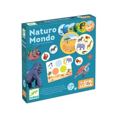 NATURO MONDO - JOGO DE LOTO SOBRE OS ANIMAIS E O SEU HABITAT DJECO NATURO MONDO - JOGO DE LOTO SOBRE OS ANIMAIS E O SEU HABITAT DJECO