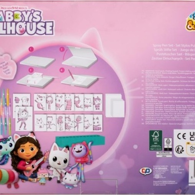 CONJUNTO CANETAS DE SOPRO 28 PEÇAS - GABBY'S DOLLHOUSE