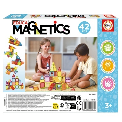 MAGNETICS - JOGO DE CONSTRUÇÃO MAGNÉTICA 42 PEÇAS, EDUCA