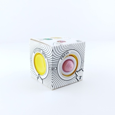 CUBO INTERATIVO 2 EM 1 - RODAR E PRESSIONAR