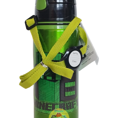 CANTIL COM PALHINHA 600ml C/ ALÇA MINECRAFT