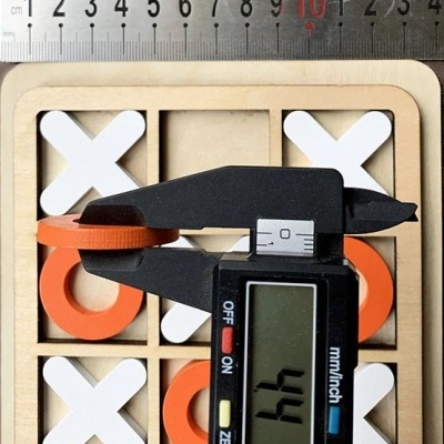 JOGO DO GALO XO EM MADEIRA 14CM