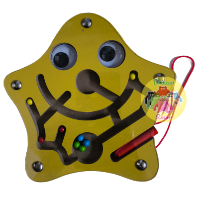 LABIRINTO MAGNÉTICO EM MADEIRA - MONTESSORI