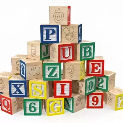 CONJUNTO DE CUBOS EM MADEIRA (27 PEÇAS)