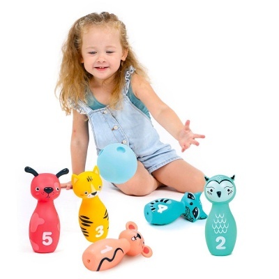 JOGO DE BOWLING INFANTIL - ANIMAIS, LUDI