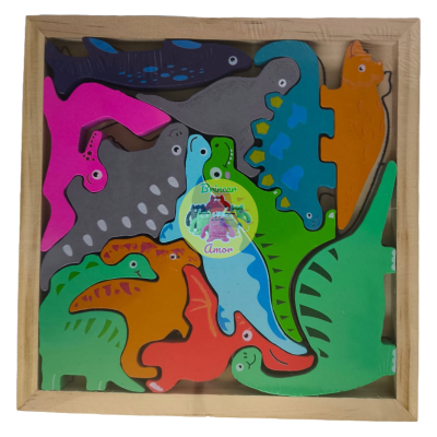 PUZZLE EM MADEIRA TEMÁTICO 17X17CM - MONTESSORI