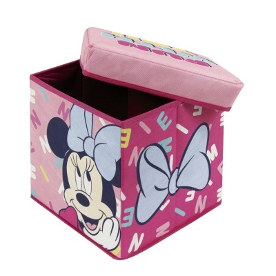 PUFE CAIXA DE BRINQUEDOS INFANTIL 30CM - MINNIE PUFE CAIXA DE BRINQUEDOS INFANTIL 30CM - MINNIE
