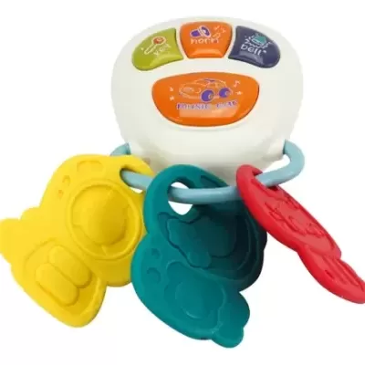 COMANDO DE CARRO MUSICAL COM MORDEDORES PARA BEBÉS