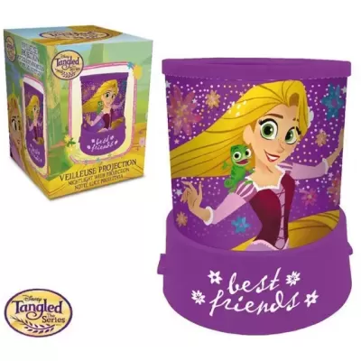 LUZ NOTURNA LED COM PROJEÇÃO RAPUNZEL