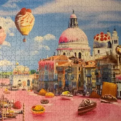 PUZZLE FUNNY CITIES: VENEZA - 1000 PEÇAS, TREFL