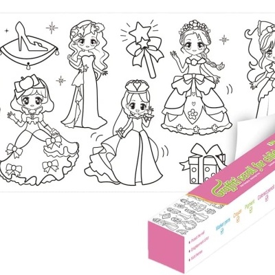 ROLO DE PAPEL ADESIVO PARA COLORIR 300X30cm