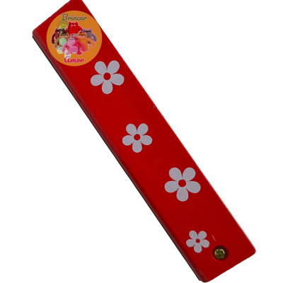 HARMÓNICA INFANTIL EM MADEIRA COLORIDA