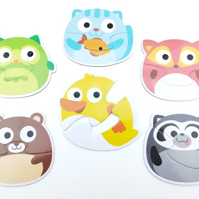 PUZZLE 6 EM 1 - SERIE ANIMAIS