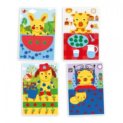 PINTURAS COM ESPONJAS - AVENTURAS COM ANIMAIS DJECO