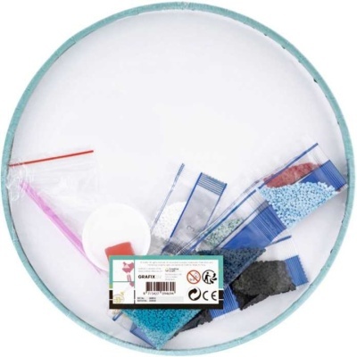 PINTURA DE DIAMANTES EM CANVAS 30CM - MANDALA, GRAFIX