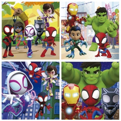 MALA COM 4 PUZZLES PROGRESSIVOS - SPIDEY, EDUCA