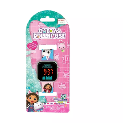 RELÓGIO DIGITAL LED DE PULSO GABBY'S DOLLHOUSE