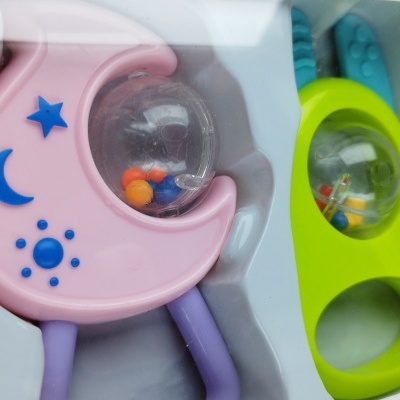 CONJUNTO 4 CHOCALHOS COM MORDEDORES