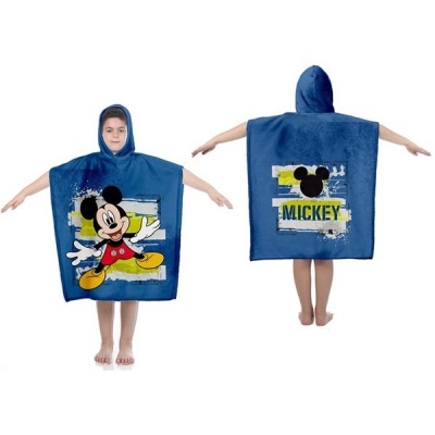 PONCHO CRIANÇA 100% ALGODÃO MICKEY