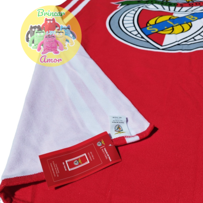 TOALHA 100X180CM MICROFIBRA OFICIAL SPORT LISBOA E BENFICA