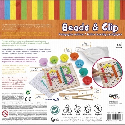 BEADS & CLIP - JOGO DO EQUILÍBRIO E COORDENAÇÃO, CAYRO