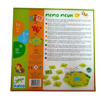 MEMO MEUH - JOGO DE MEMÓRIA SONORA, DJECO