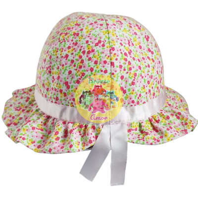 CHAPÉU CRIANÇA COM ELÁSTICO - FLORES