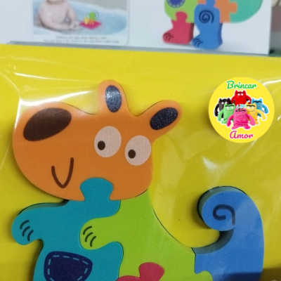 PUZZLE DE BANHO EM EVA - ANIMAIS