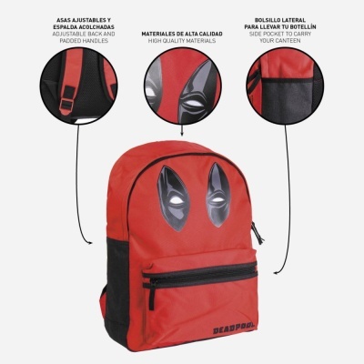 MOCHILA ESCOLAR 44CM DEADPOOL