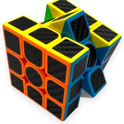CUBO MÁGICO 3X3 EFEITO CARBONO