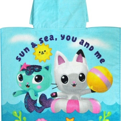 PONCHO CRIANÇA 100% ALGODÃO GABBY'S DOLLHOUSE