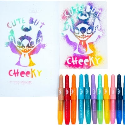 CONJUNTO CANETAS DE SOPRO 28 PEÇAS - STITCH