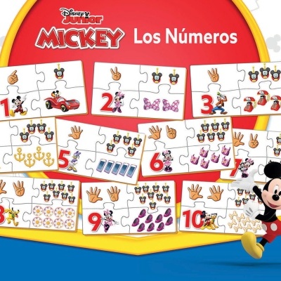 PUZZLE MICKEY E AMIGOS APRENDO OS NÚMEROS 1 A 10, EDUCA