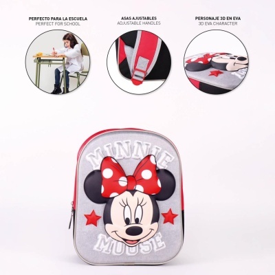 MOCHILA INFANTIL 3D MINNIE MOUSE