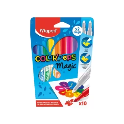 MARCADOR COLOR´PEPS MAGIC C/10 CORES MAPED