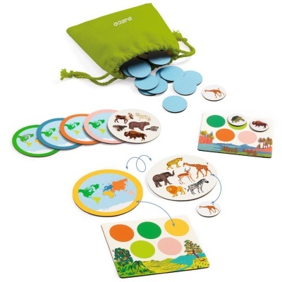 ANIMO MONDO - JOGO DE LOTO E LOCALIZAÇÃO DOS ANIMAIS DO MUNDO DJECO