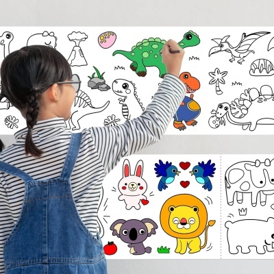 ROLO DE PAPEL ADESIVO PARA COLORIR 300X30cm