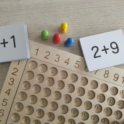 QUADRO DA ADIÇÃO EM MADEIRA