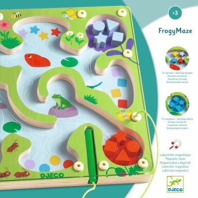 FROGYMAZE - JOGO DE CLASSIFICAÇÃO DE FORMAS E CORES, DJECO