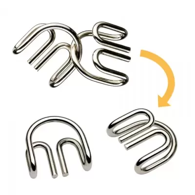 CRAZIX - JOGO DE LÓGICA COM PEÇAS DE METAL, DJECO