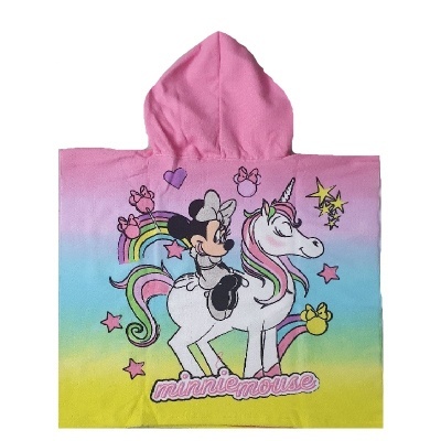 PONCHO CRIANÇA MICROFIBRA MINNIE