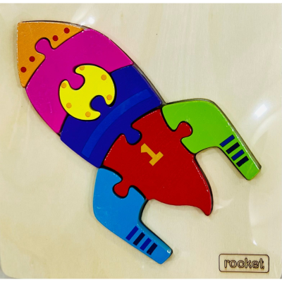 PUZZLE EM MADEIRA DE ANIMAIS 14.5X14.5CM