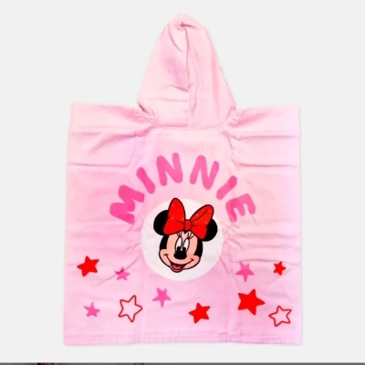 PONCHO CRIANÇA 100% ALGODÃO MINNIE