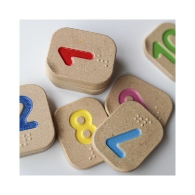 NÚMEROS EM BRAILLE DE 1 A 10, PLANTOYS