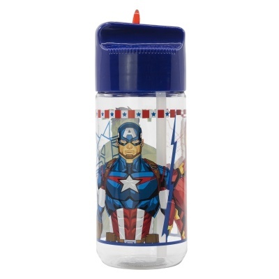 GARRAFA TRITAN COM PALHINHA 430ml AVENGERS