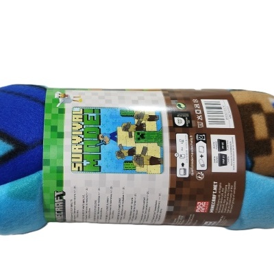 MANTA POLAR INFANTIL 100X140CM - MINECRAFT