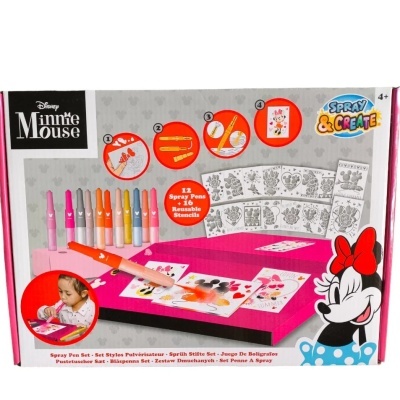 CONJUNTO CANETAS DE SOPRO 28 PEÇAS - MINNIE