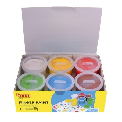 ESTOJO C/6 CORES SORTIDAS 125ML - PINTURA COM DEDOS JOVI